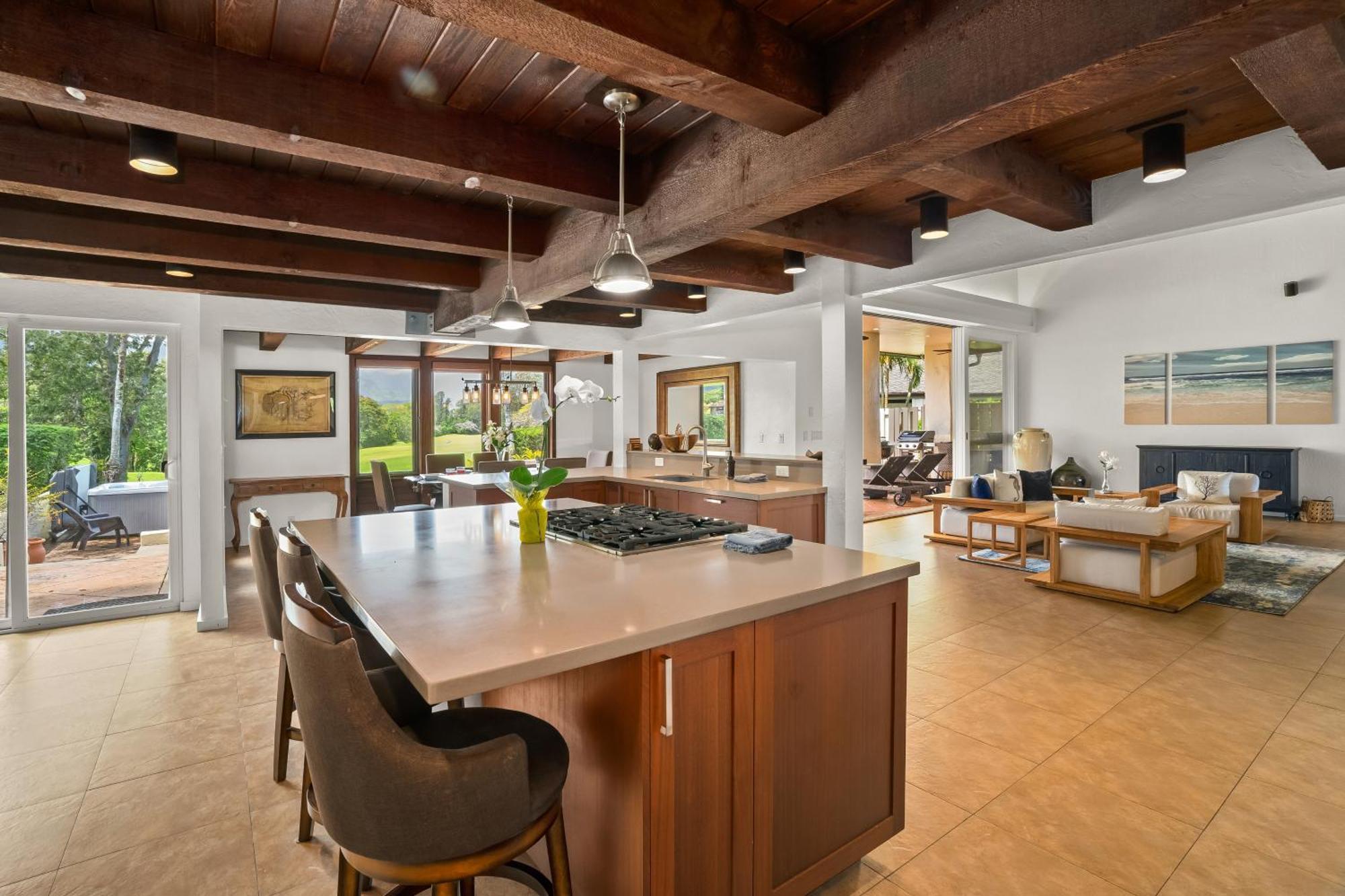 Coral Hale 5Br 3Ba Luxury Home, Ac, Hot Tub And Stunning Views Princeville Eksteriør bilde